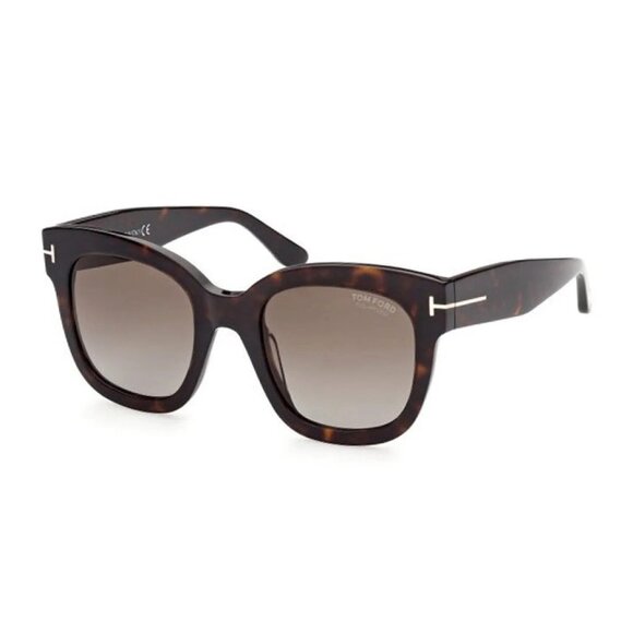 NEW TOM FORD SUNGLASSES HAVANA/BROWN WOMEN SQUARE EYEWEAR - Picture 1 of 3